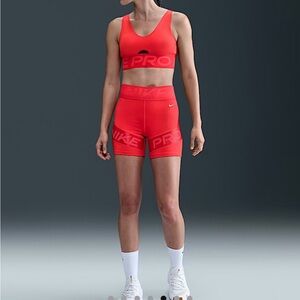 Nike Women's Vibrant Red pro matching SET